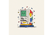 Prompt Retro Technology Sublimation, a Decorative Illustration by Creative design (Thumbnail 6 of 7)