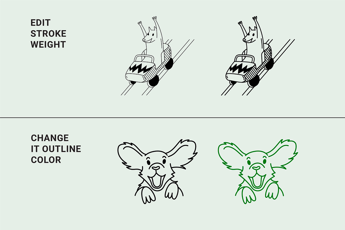 23 Funny dogs vector illustration, an Animal Illustration by Yanakicc (Photo 4 of 9)