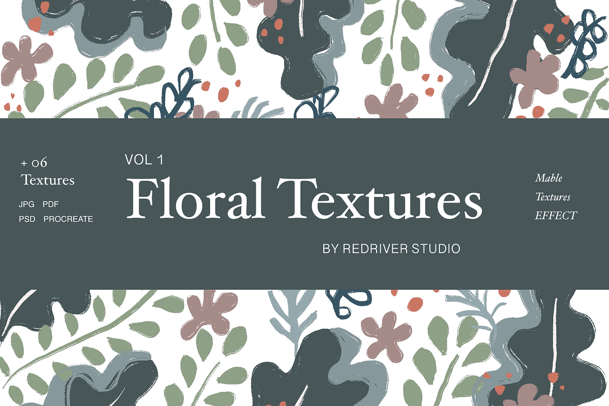 Floral Textures Vol 1, a Texture Graphic by RedRiver Studio (Photo 4 of 6)