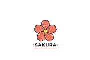 Sakura Sushi Delivery Logo Template, a Branding & Logo Template by ND Design (Thumbnail 2 of 6)