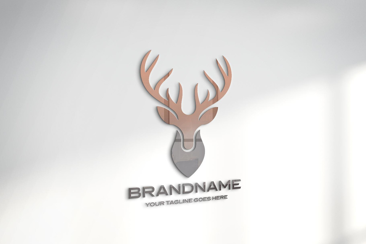 Minimalist Deer Logo Design, a Branding & Logo Template by YUDesignStore (Photo 3 of 10)