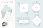 Fresh greenery frames and patterns, a Decorative Illustration by marie dricot (Thumbnail 5 of 16)