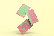 3d Floating Credit Cards Mockup, a Merchandise Mockup by The Rose Project (Thumbnail 2 of 4)