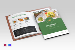Healthy Food Menu Template, a Brochure Template by Spark_Creative
