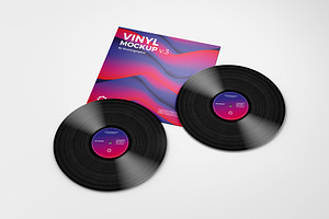 Vinyl Record Mockup V.3 - 9 Views