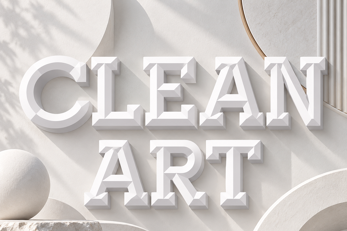 White beveled alphabet, an Object Graphic by popskraft (Photo 2 of 3)