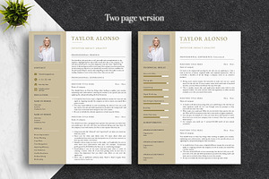 Clean Resume Template Pack Canva