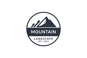 Vintage Mountain Logo Template, a Templates & Theme by Artiveko