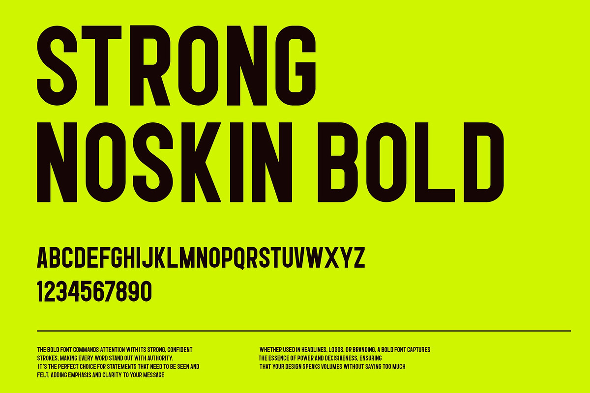 Noskin, a Sans Serif Font by Lemockup (Photo 2 of 9)