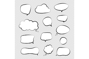 Speech bubbles. Comic talking bubble, a Background Graphic by Valerie Bodnar