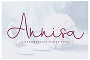 Annisa Script, a Script Font by Aldedesign (Thumbnail 1 of 7)