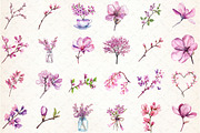Spring Redbud Flower Clipart, an Illustration by Libby Wishes (Thumbnail 7 of 7)