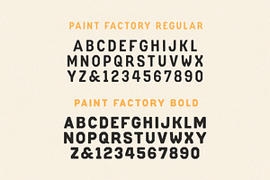 Paint Factory Vintage Letter Font