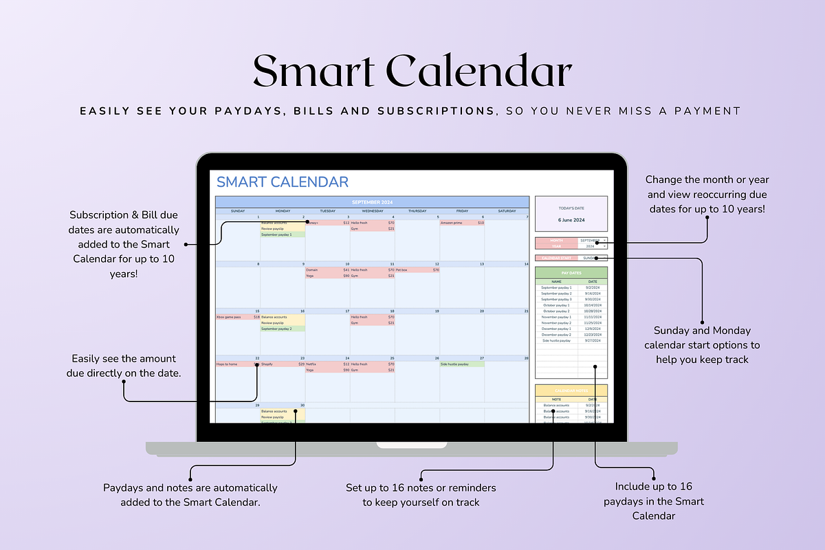 Ultimate Monthly Budget - Pastel, a Templates & Theme by The Creative Plans co (Photo 8 of 10)
