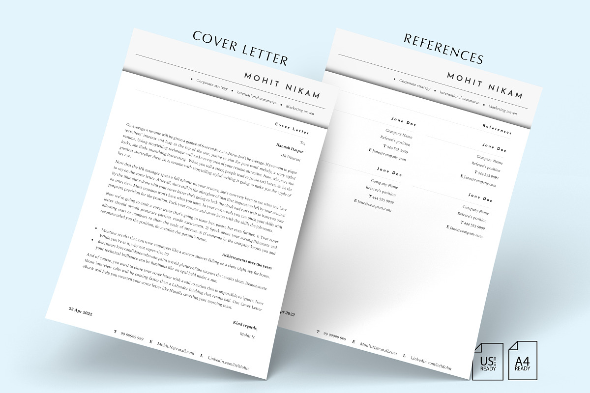 Director Resume Template, CV, a Resume Template by Career Canvas (Photo 6 of 11)