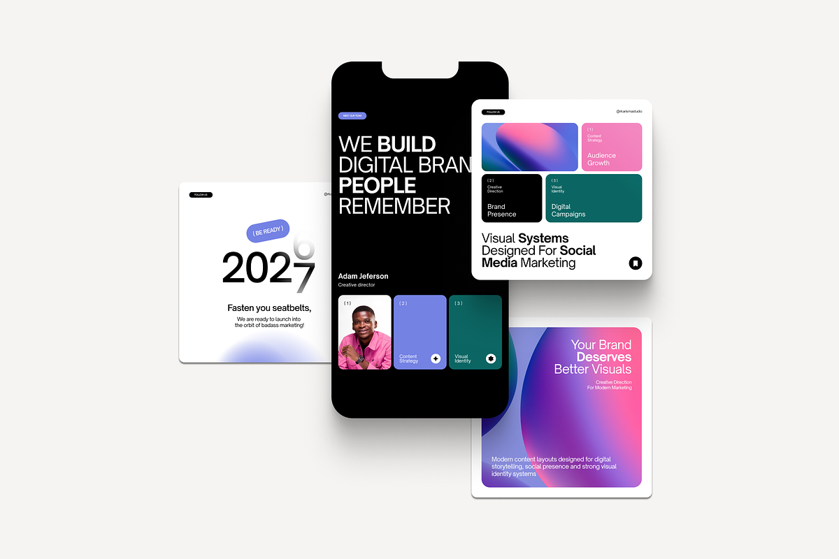 Digital Aura Social Media Kit, a Social Media Template by Karisma Studio (Photo 5 of 10)