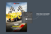 Formula Race Flyer template, a Flyer Template by bunebx (Thumbnail 2 of 4)