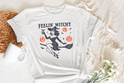 Feelin Witchy PNG, Retro Witch, an Illustration by SharpMarketplace (Thumbnail 7 of 9)