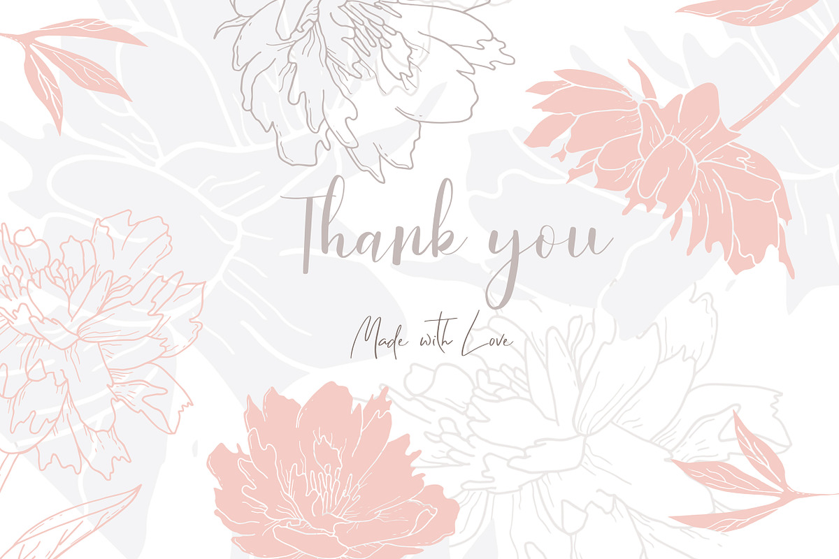 Peony Flower outlines & patterns, a Pattern Graphic by Jermolina Mockups (Photo 7 of 7)