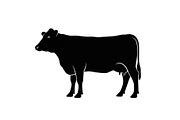 Farm Cow Silhouette Vector Bundle, an Illustration by Designs_River (Thumbnail 12 of 51)
