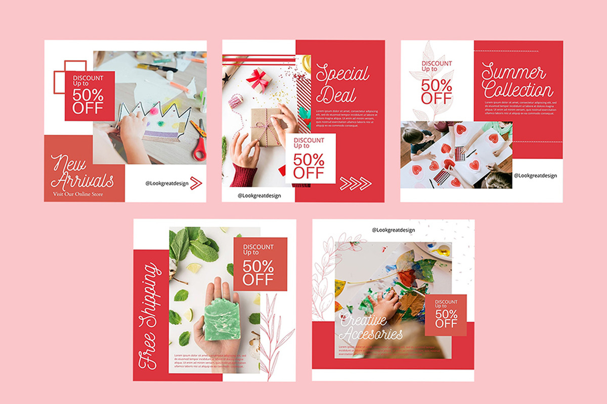 Instagram Post Template For Canva, a Social Media Template by DreamColor (Photo 4 of 5)