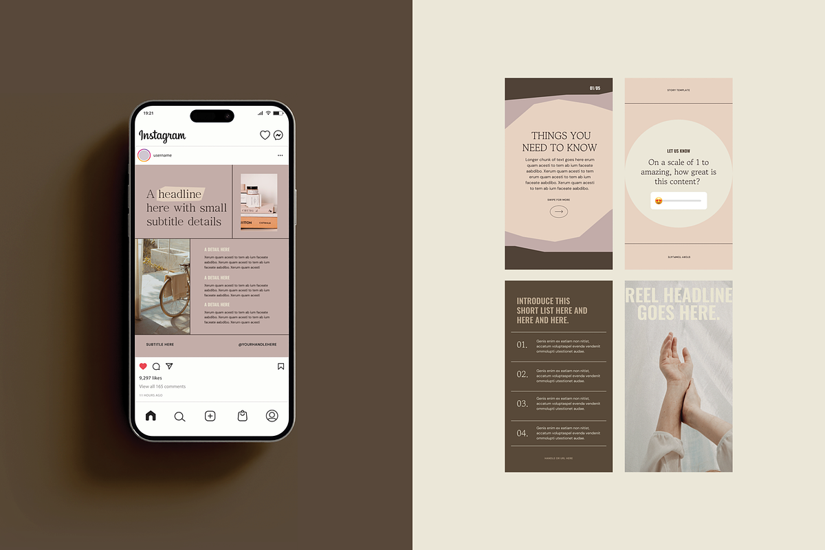 Elevated Editorial: Instagram Bundle, a Social Media Template by Brighten Made (Photo 5 of 6)
