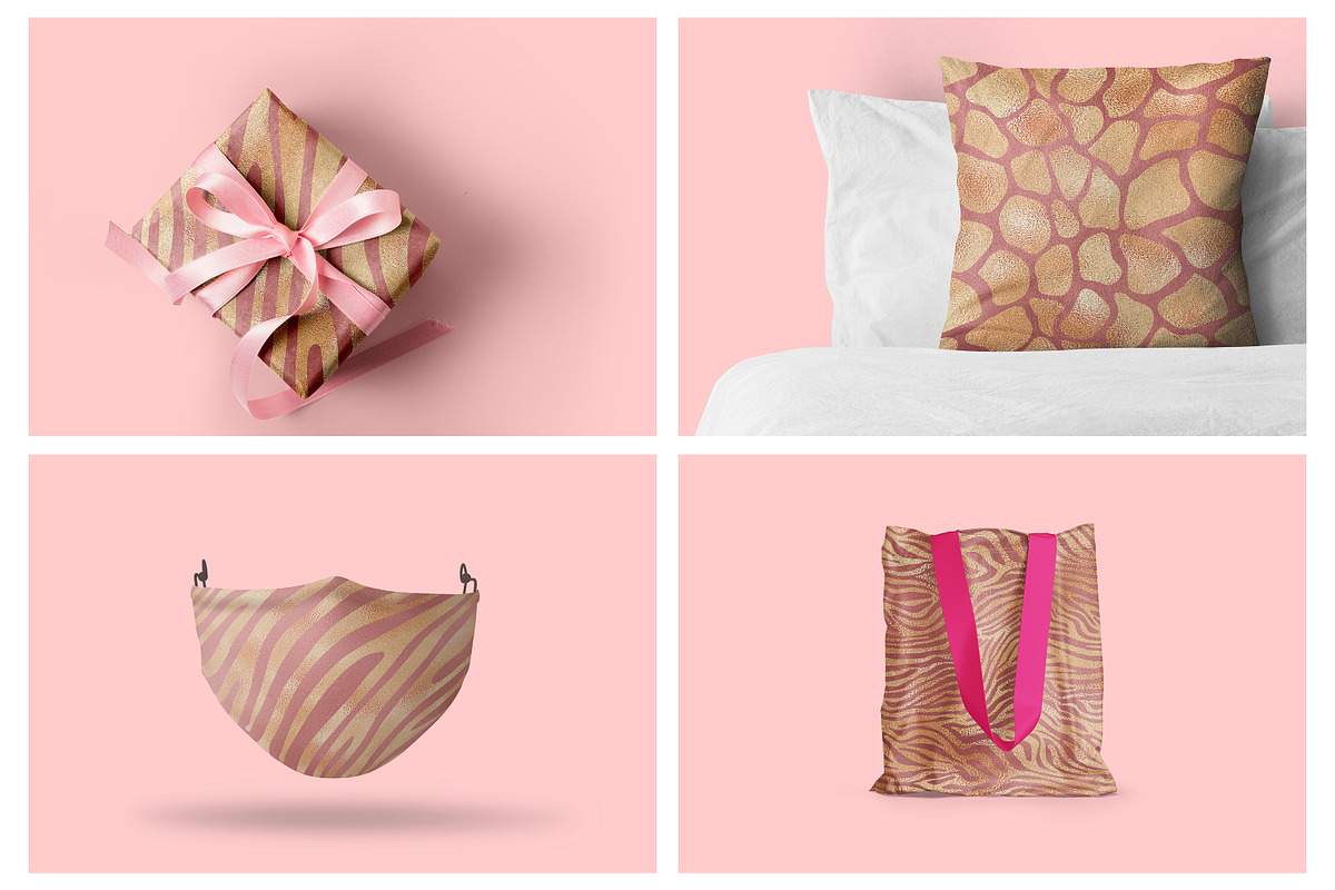 Gold Pink Glam Animals Skin, a Pattern Graphic by Digital Studio (Photo 6 of 7)
