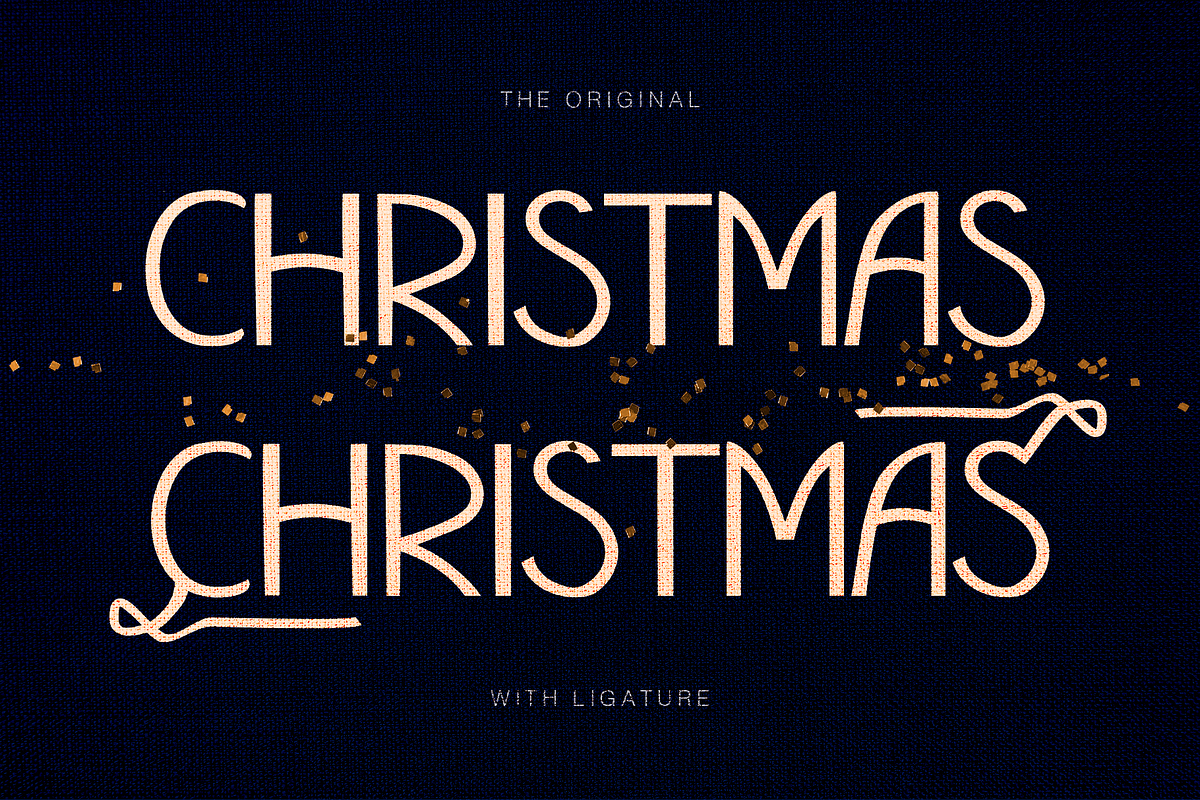 Bright Night Xmas Holiday Display, a Font by Cloverons (Photo 8 of 13)