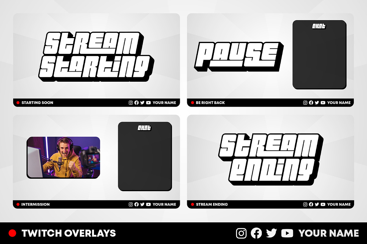 Cartoon Stream Overlay, a Templates & Theme by StreamSkins (Photo 2 of 4)