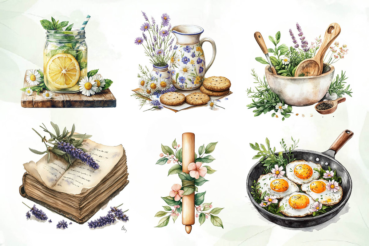Spring Cooking Sublimation Clipart, an Icon by CreationArt (Photo 4 of 6)