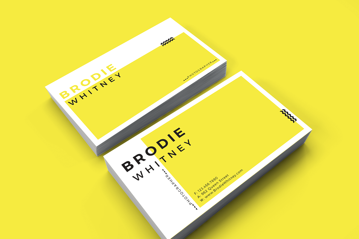 Brodie Whitney Business Card, a Business Card Template by D | S Creative Design (Photo 5 of 5)