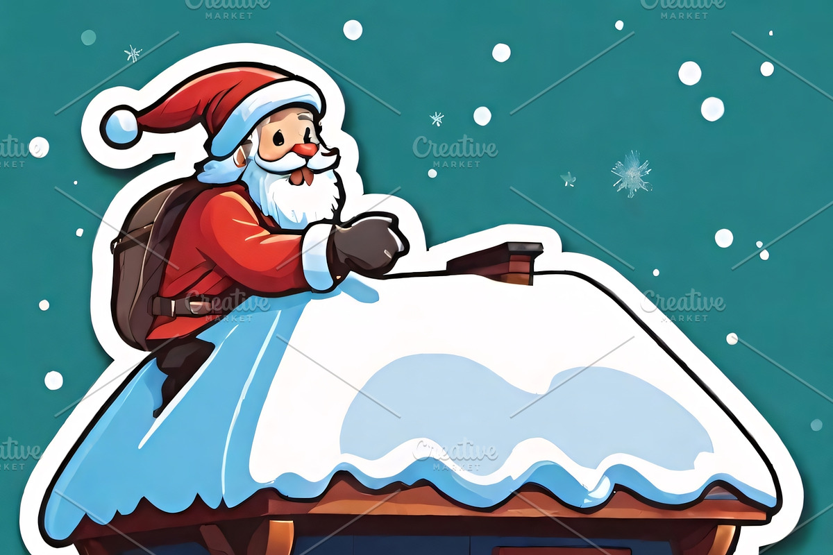 Santa Claus Christmas Scenes, an Illustration by ETARA by Mea Hau (Photo 6 of 9)