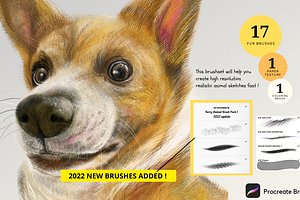 Procreate Furry Animal Brush Pack 1