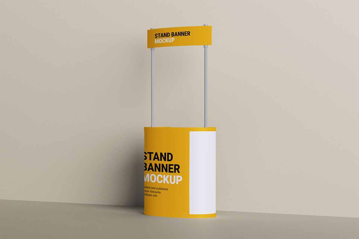 Stand Banner Mockup, a Merchandise Mockup by HanaSaka_Studio (Photo 3 of 5)