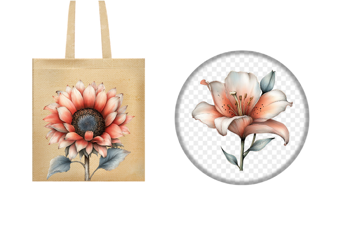 Watercolor Spring Flower Clipart, an Illustration by Design Market (Photo 5 of 5)