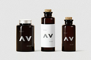 Glass Bottles Mockup, a Product Mockup by zpackcreative (Thumbnail 4 of 4)