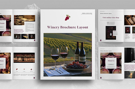 Winery Firm Brochure Template