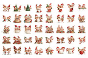 Whimsical Christmas Elves Clipart, a Seasonal Illustration by Nicolle's Colorful Art (Thumbnail 5 of 6)