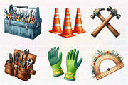 Labor Day Clipart, an Illustration by CreationArt (Thumbnail 5 of 5)