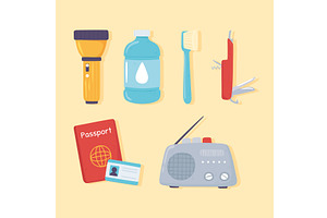 emergency kit cartoon, a Healthcare Illustration by studiogstock