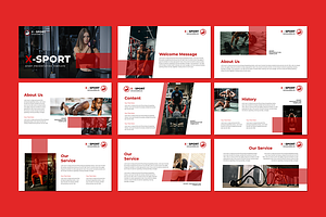 X Sport - Gym & Fitness PowerPoint