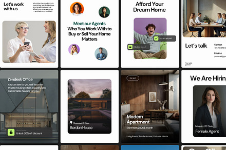 Modern Real Estate Social Media Kit, a Social Media Template by venuagency
