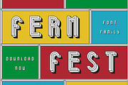 Ferm Fest Display Font Family, a Font by Hughie Design Co. (Thumbnail 1 of 6)