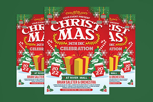 Christmas Celebration Flyer Template, a Flyer Template by Muhamad Iqbal hidayat