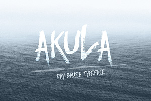 Akula- Dry Brush Font