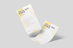 US Legal Size Paper Mockups