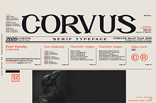 CORVUS Serif font