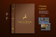 Menu Book Mockup Set - Leather Cover, a Books & Magazine Mockup by Remnand Studio (Thumbnail 4 of 10)