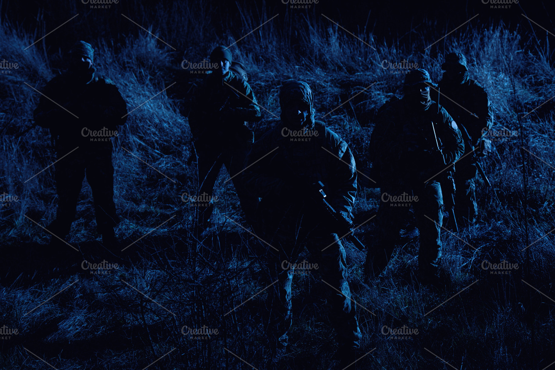Army soldiers crew patrolling, a Person Photo by Getmilitaryphotos