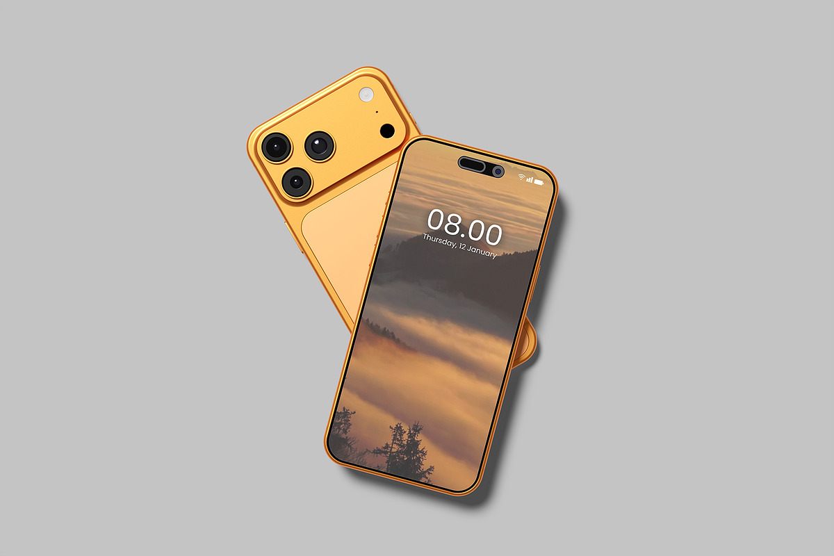 iPhone 17 Pro Max Mockup - 10 Scenes, an iPhone Mockup by Graphiculon (Photo 7 of 11)
